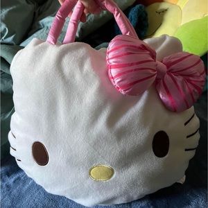 Sanrio Hello kitty plushie bag!!! So cute, & so big!! Smoke and pet free home.